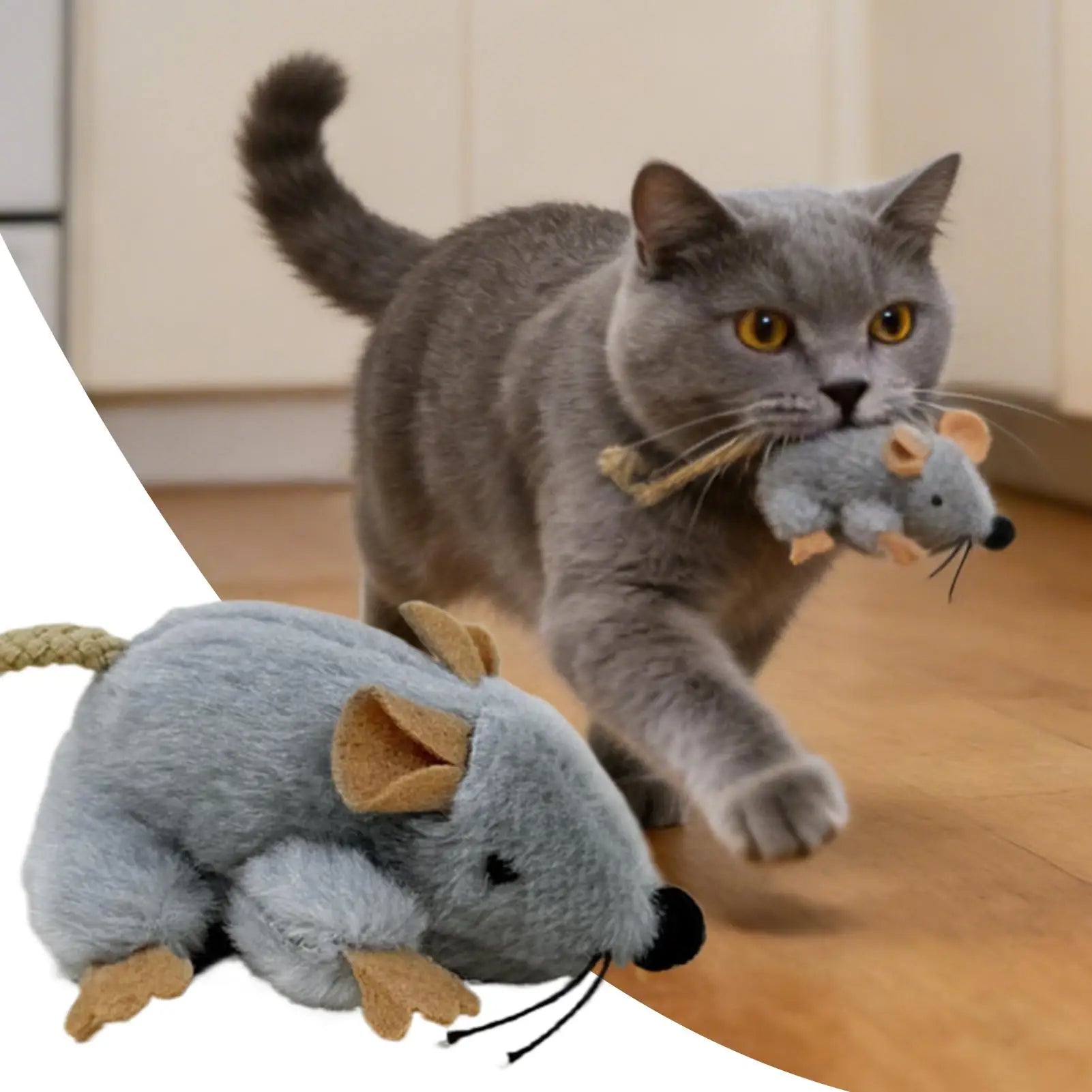 Plush Sound Mouse Cat Toy