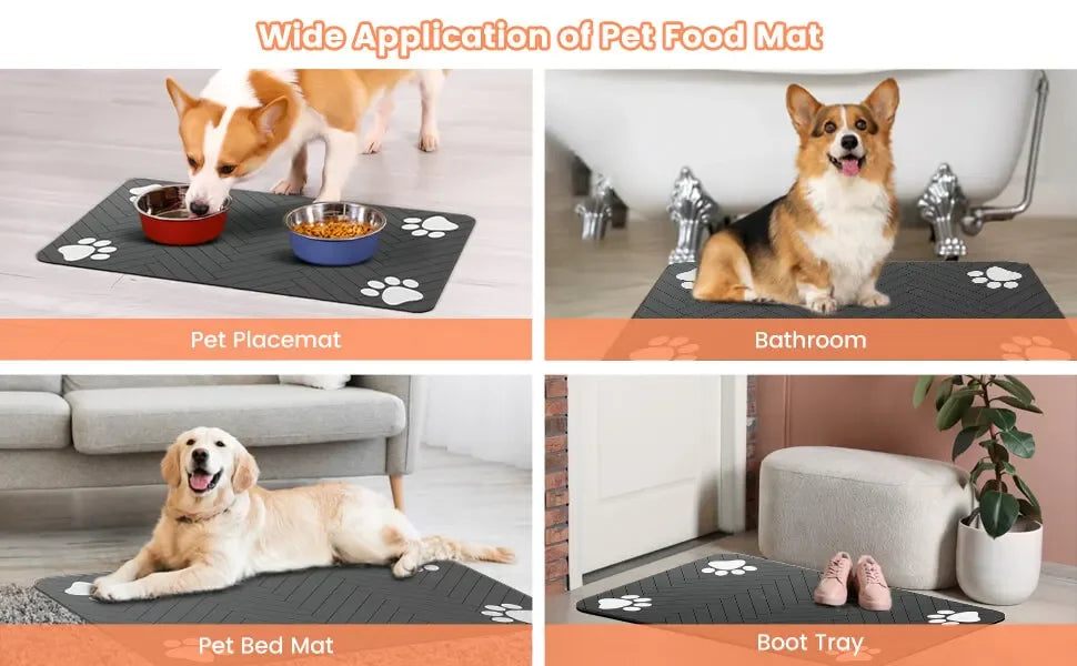 Absorbent Pet Bowl Placemat