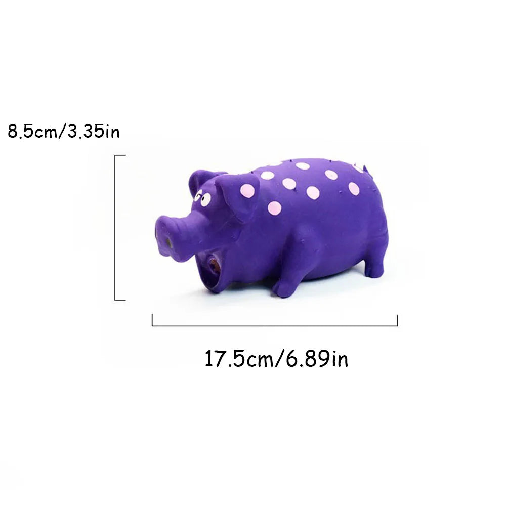Latex Squeaky Pig Dog Toy