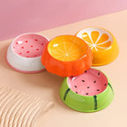 Fruit Design Ceramic Cat Bowl