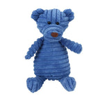 Corduroy Animal Squeaky Pet Toy