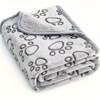 Ultra-Soft Paw Print Pet Blanket