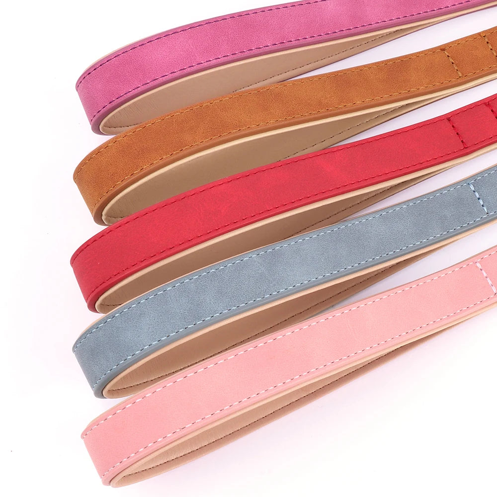 Padded PU Leather Dog Leash