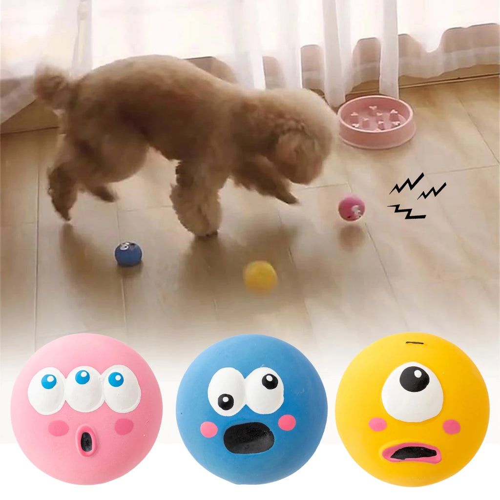Latex Squeaky Pet Ball Toy