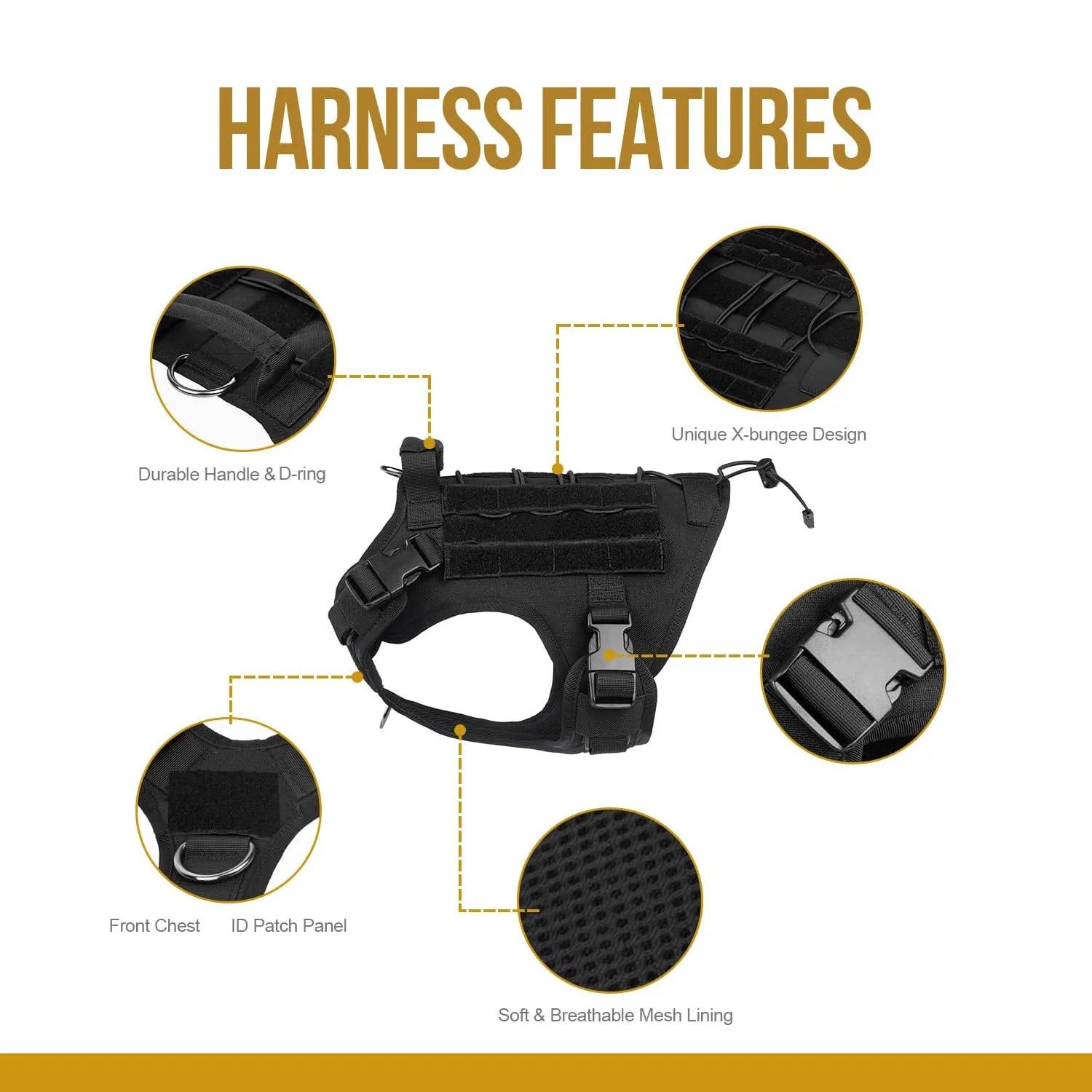 Trek - Tactical No-Pull Dog Harness