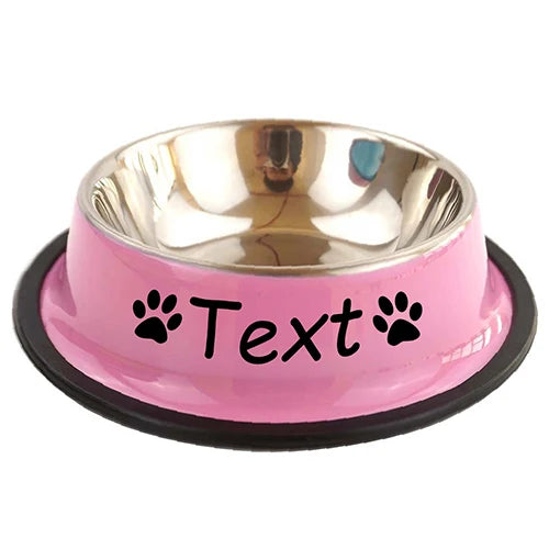 Personalised Stainless Steel Pet Bowl