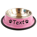 Personalised Stainless Steel Pet Bowl
