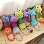 Corduroy Animal Plush Dog Toy