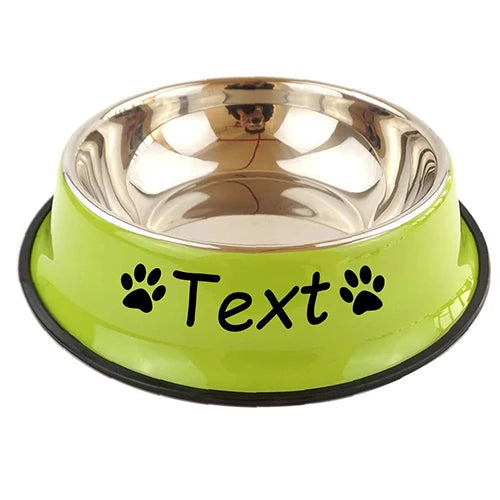 Personalised Stainless Steel Pet Bowl