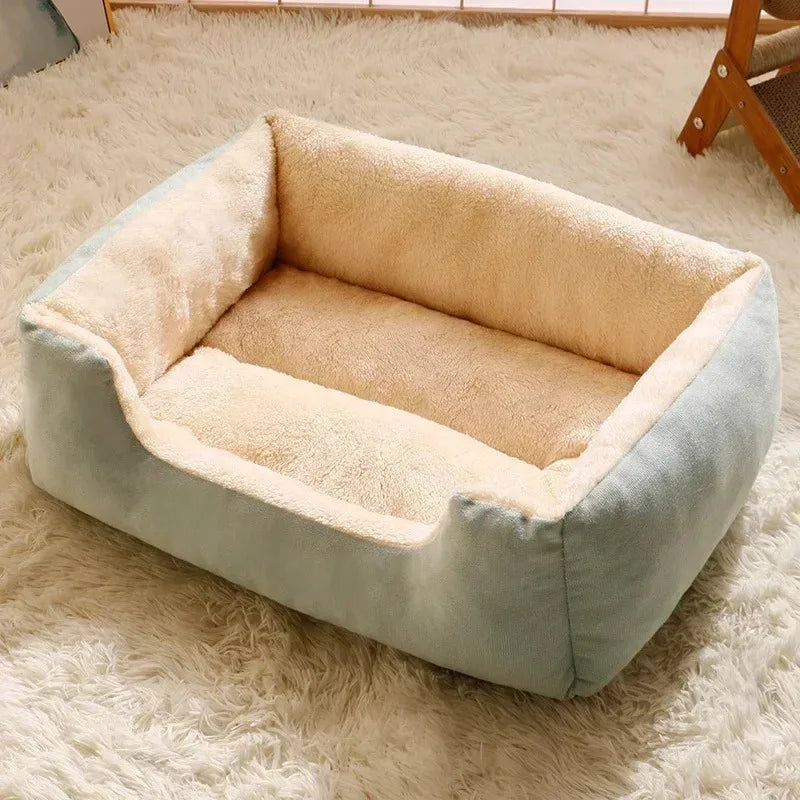Plush Cat and Dog Cushion Bed