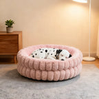 Round Plush Cat and Dog Bed