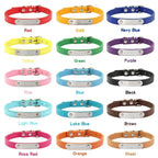Nova - Personalised Engraved PU Leather Pet Collar