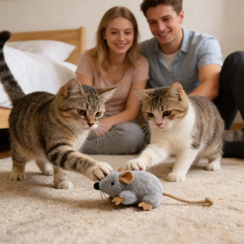 Plush Sound Mouse Cat Toy