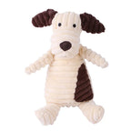 Corduroy Animal Squeaky Pet Toy
