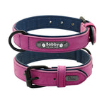 Scout - Personalised Leather Name Tag Dog Collar