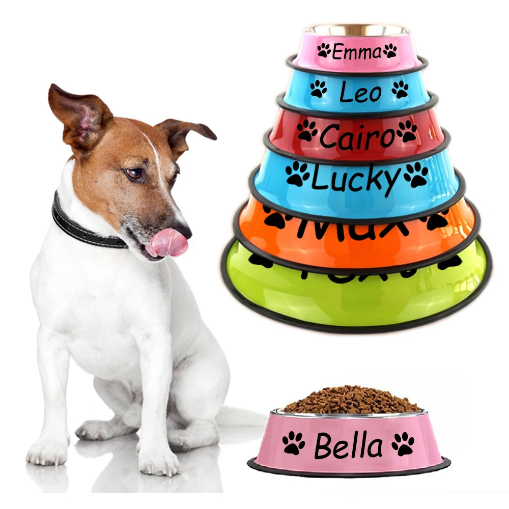 Personalised Stainless Steel Pet Bowl