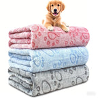 Ultra-Soft Paw Print Pet Blanket