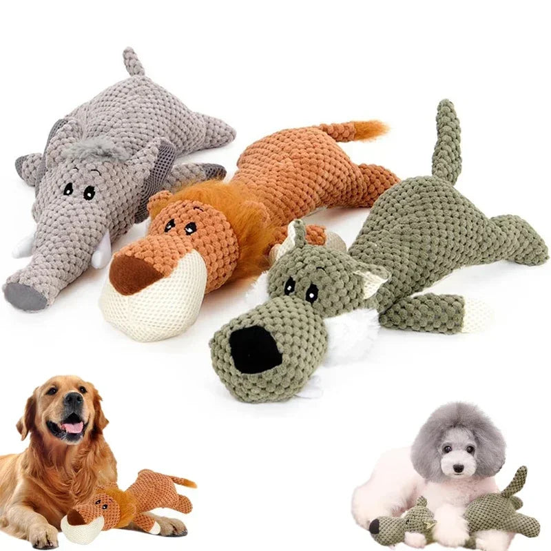 Large Plush Squeaky Dog Toy