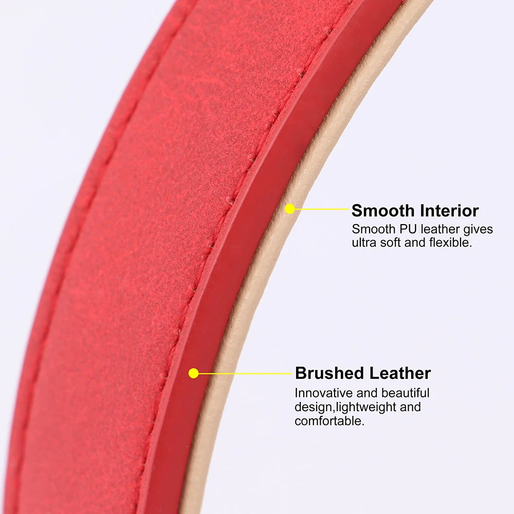 Padded PU Leather Dog Leash