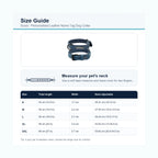 Scout leather name tag dog collar size guide