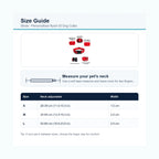 Stride nylon ID dog collar size guide